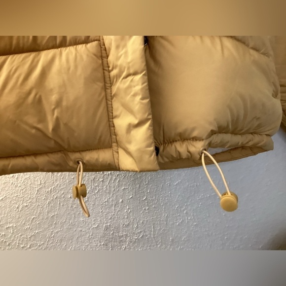 EUC Arizona Quilted Puffer Jacket with Hood Fleece Lining Yellow Size L - Picture 6 of 6